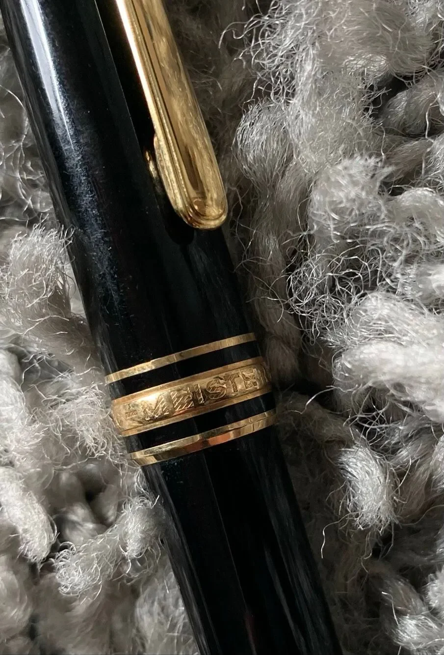 Vtg Montblanc Meisterstuck Black Gold LeGrand Ballpoint Pen GERMANY